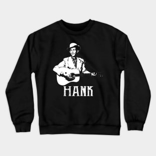 Hank Art Williams White Stencil Crewneck Sweatshirt